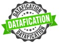 datafication seal. stamp Royalty Free Stock Photo