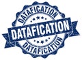 datafication seal. stamp Royalty Free Stock Photo