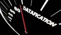 Datafication Speedometer Turn Information into Data Insights 3d