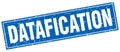 datafication stamp Royalty Free Stock Photo