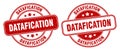 Datafication stamp. datafication label. round grunge sign Royalty Free Stock Photo