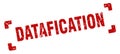 datafication stamp Royalty Free Stock Photo