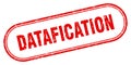 datafication stamp Royalty Free Stock Photo