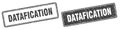 Datafication stamp set. datafication square grunge sign Royalty Free Stock Photo