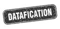 datafication stamp. datafication square grungy isolated sign. Royalty Free Stock Photo