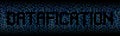 Datafication text on hex background illustration Royalty Free Stock Photo