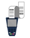 dataphone with receipt icon