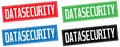 DATASECURITY text, on rectangle stamp sign. Royalty Free Stock Photo