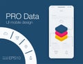 Date application UI design concept stock vector