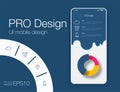 Date application UI design concept stock vector