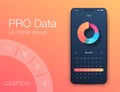 Date application UI design concept stock vector