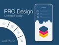Date application UI design concept stock vector