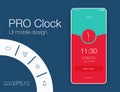 Date application UI design concept. Stock vector eps 10