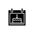 Date of birth icon vector illustration isolated