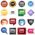 Date Calendar Variety Icon Set