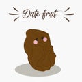 Cartoon date fruit