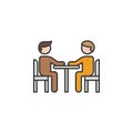 date friendship outline icon. Elements of friendship line icon. Signs, symbols and vectors can be used for web, logo, mobile app,