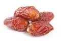 Date fruit isolated on white background.