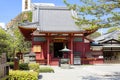 Tokyo, Japan, Asakusa Kannon temple. Small temple Awashimado Hall. Royalty Free Stock Photo