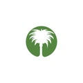 Date palm logo Royalty Free Stock Photo