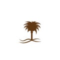 Date palm logo Royalty Free Stock Photo