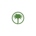 Date palm logo Royalty Free Stock Photo