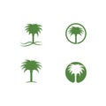 Date palm logo Royalty Free Stock Photo