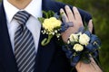 Date Prom Flowers Formal Wear Corsage Royalty Free Stock Photo