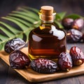 Date syrup with dates fruits