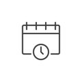 Date And Time outline icon