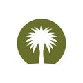 Date tree palm logo