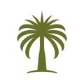 Date tree palm logo