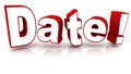 Date Royalty Free Stock Photo