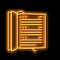 datebook diary neon glow icon illustration