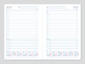 Datebook 2021. Diary 2021. Daily planner 2021 Royalty Free Stock Photo
