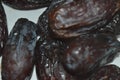 Dates with a black color, one of the special fruits in Arabia, the month of Ramadan, iftar with dates is good for digestion