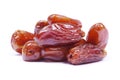 Dryed dates on white Royalty Free Stock Photo