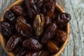 Dates fruit. dates slices half dates whole dates background Royalty Free Stock Photo