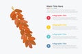 Dates fruit infographics with some point title description for information template -