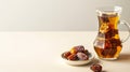 Dates Fruit Kurma Infused Water for Ramadan Suhor. Concept Ramadan Healthy Drink. AI Generative Royalty Free Stock Photo