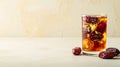 Dates Fruit Kurma Infused Water for Ramadan Suhor. Concept Ramadan Healthy Drink. AI Generative Royalty Free Stock Photo