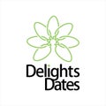 Dates logo food religion graphic design element