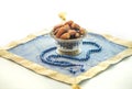 Dates and rosary Royalty Free Stock Photo