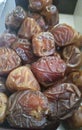 Dates are seen up close,