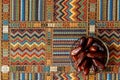 Dates on traditional Arabic carpet