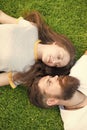 Dating concept. bearded hipster and girl carefree. Youth and freedom. Closer to nature. couple feel free. couple lie on