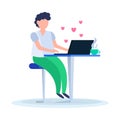 Dating Website Illustration