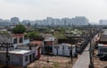 Aerial view of Datong Old City under rebuilding Royalty Free Stock Photo