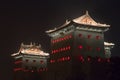 Datong City Wall at Night