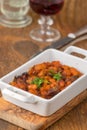 Daube with wine Royalty Free Stock Photo